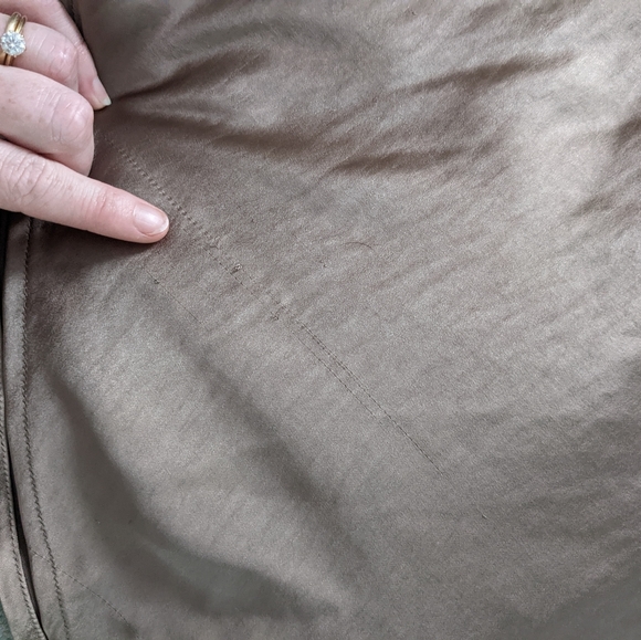 Oak + Fort Midi Slip Dress Taupe Size S - Picture 12 of 12